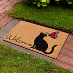 Πατάκι Εισόδου Hauz Natural Coir Printed Cat